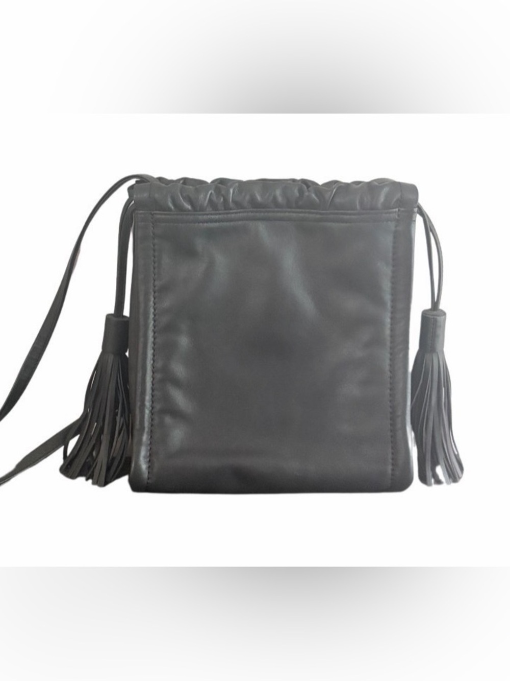 HOBO Darling Crossbody Shoulder Bag Fringe Tassels Black Genuine Leather NWOT